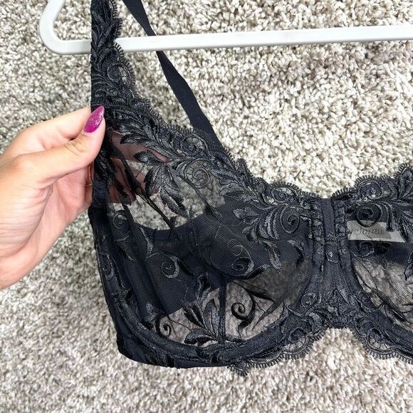 Soma Bra Women’s 38DD Black Sheer Lace - Picture 2 of 5